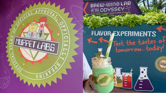 Batido de pepinillos en Muppet Labs Epcot