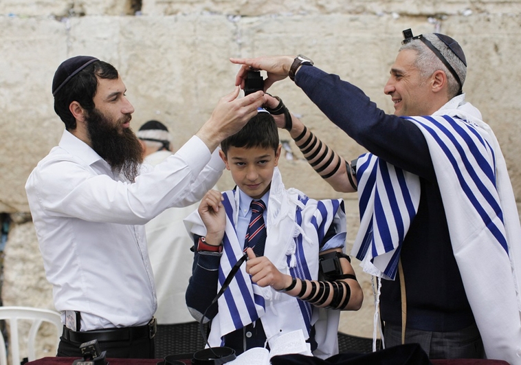 Un 'bar mitzvah' en el Muro de las Lamentaciones