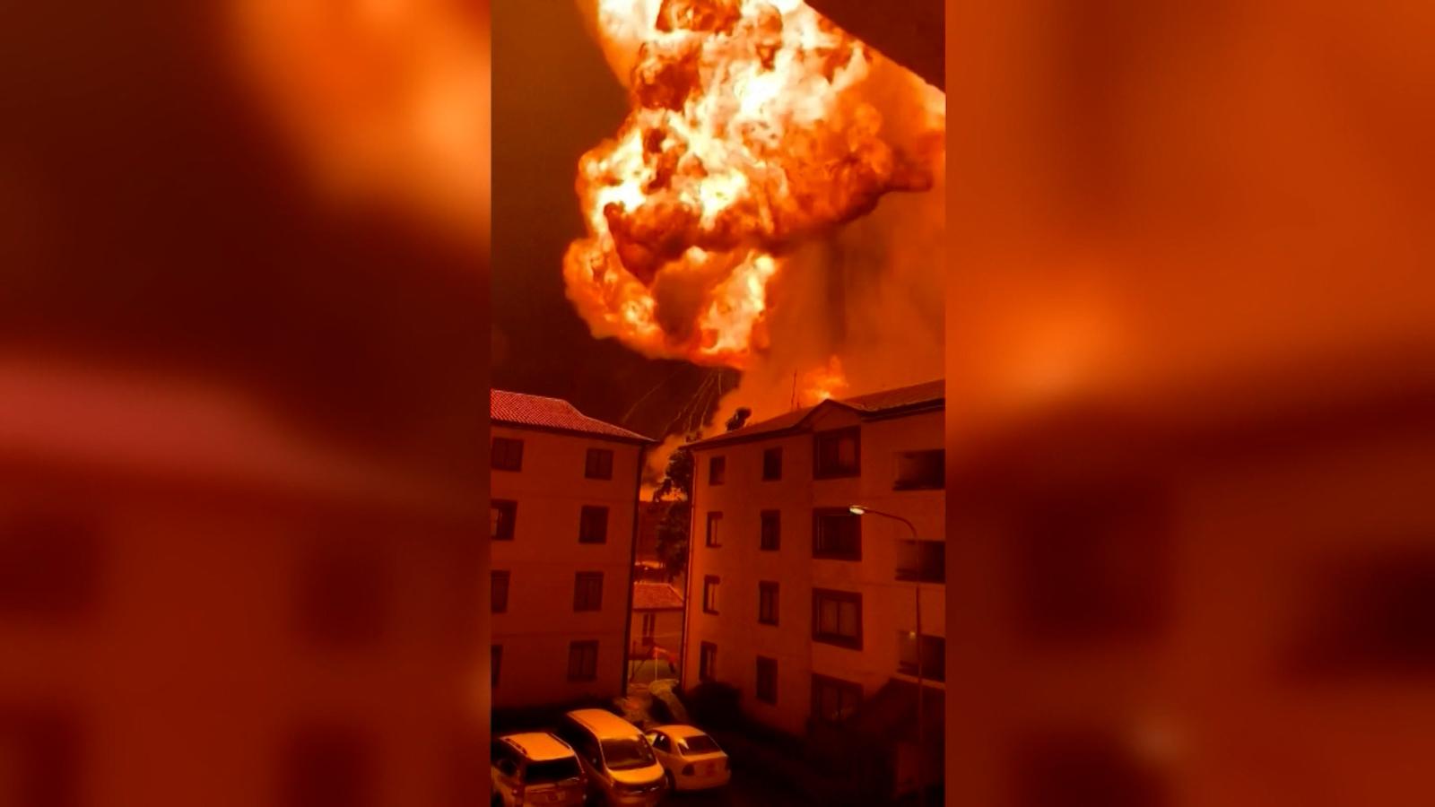Impactantes imágenes de una explosión de gas en Kenya | Video