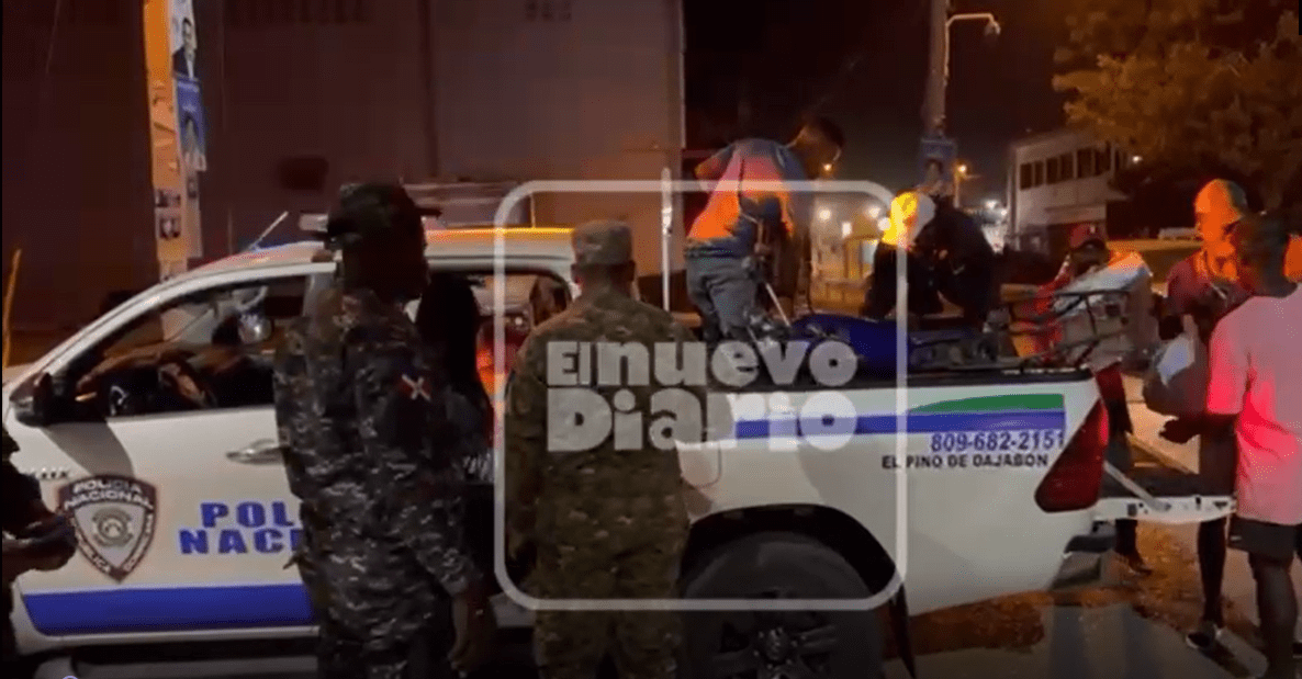 (VIDEO) Patrulla mixta tras intensa persecución apresa presuntos atracadores en Dajabón