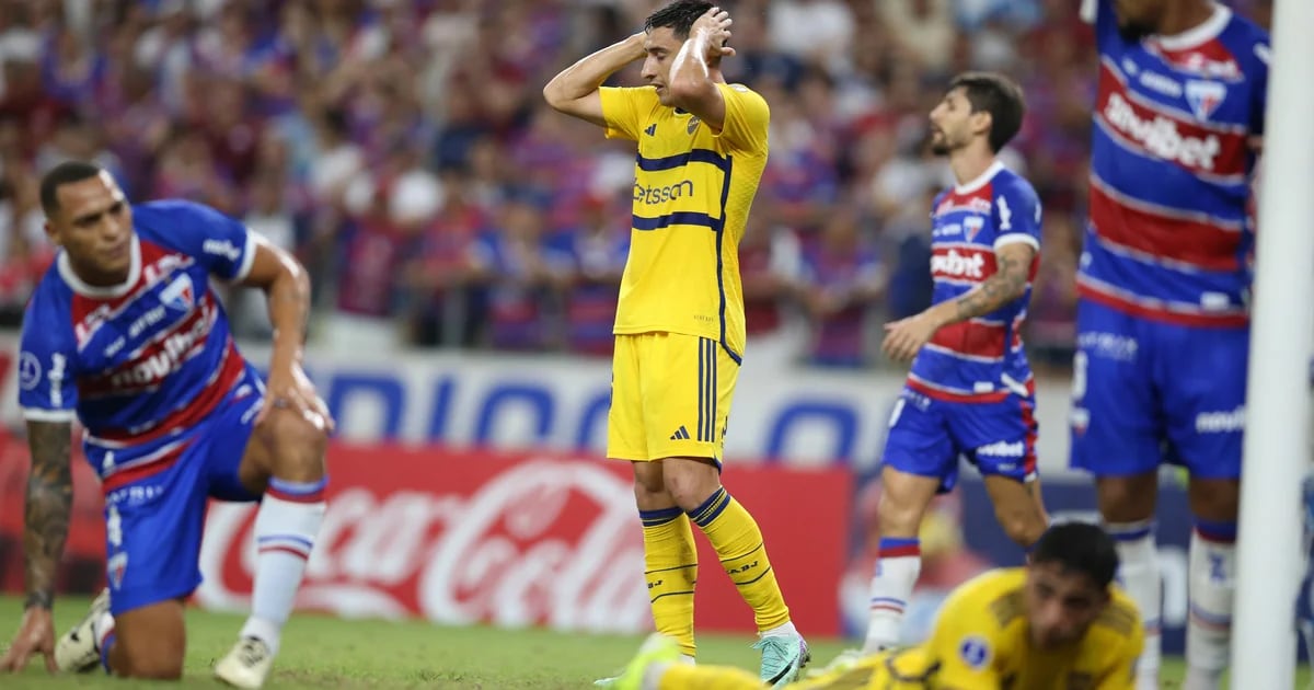Boca Juniors sufrió una dura derrota por 4-2 contra Fortaleza en un duelo clave por el Grupo D de la Copa Sudamericana