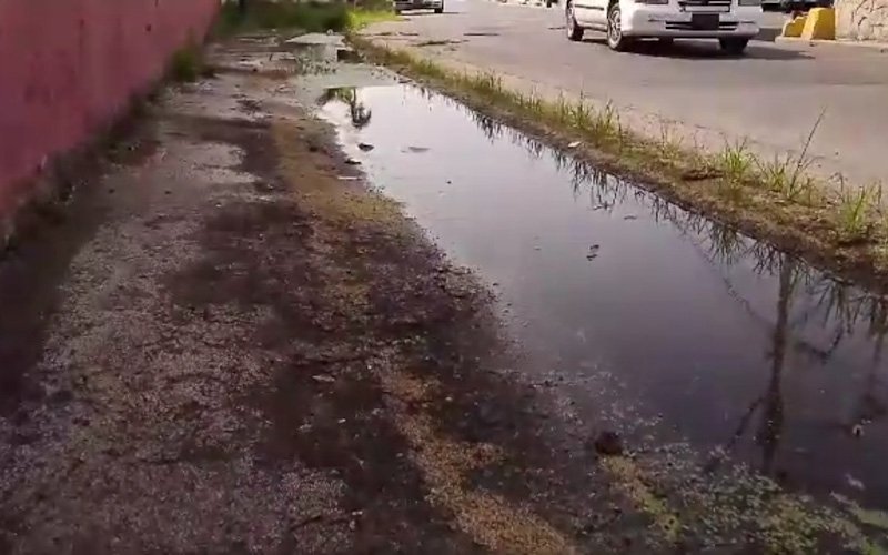 En calle La Pascua de Cumaná piden solución a los derrames de aguas residuales