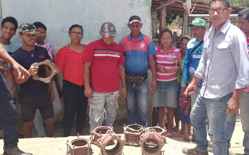 Sucre | Vecinos de comunidades rurales de Ribero recibieron materiales para reparar acueducto