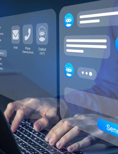 En muchos negocios se utilizan los chatbots para facilitar procesos operativos.