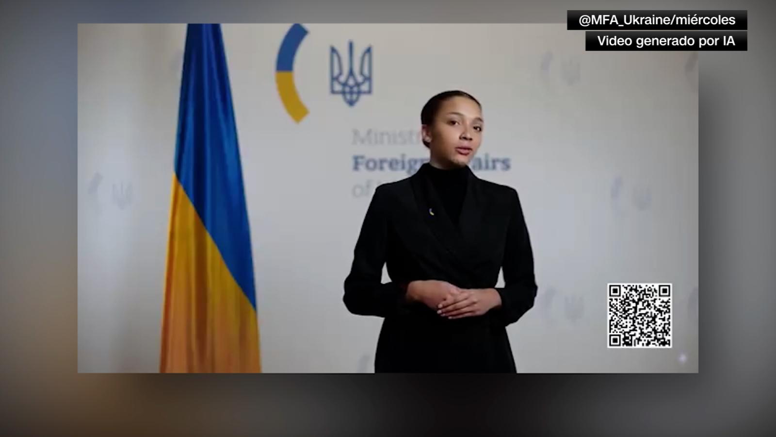 Ucrania crea una nueva portavoz diplomatica con IA | Video