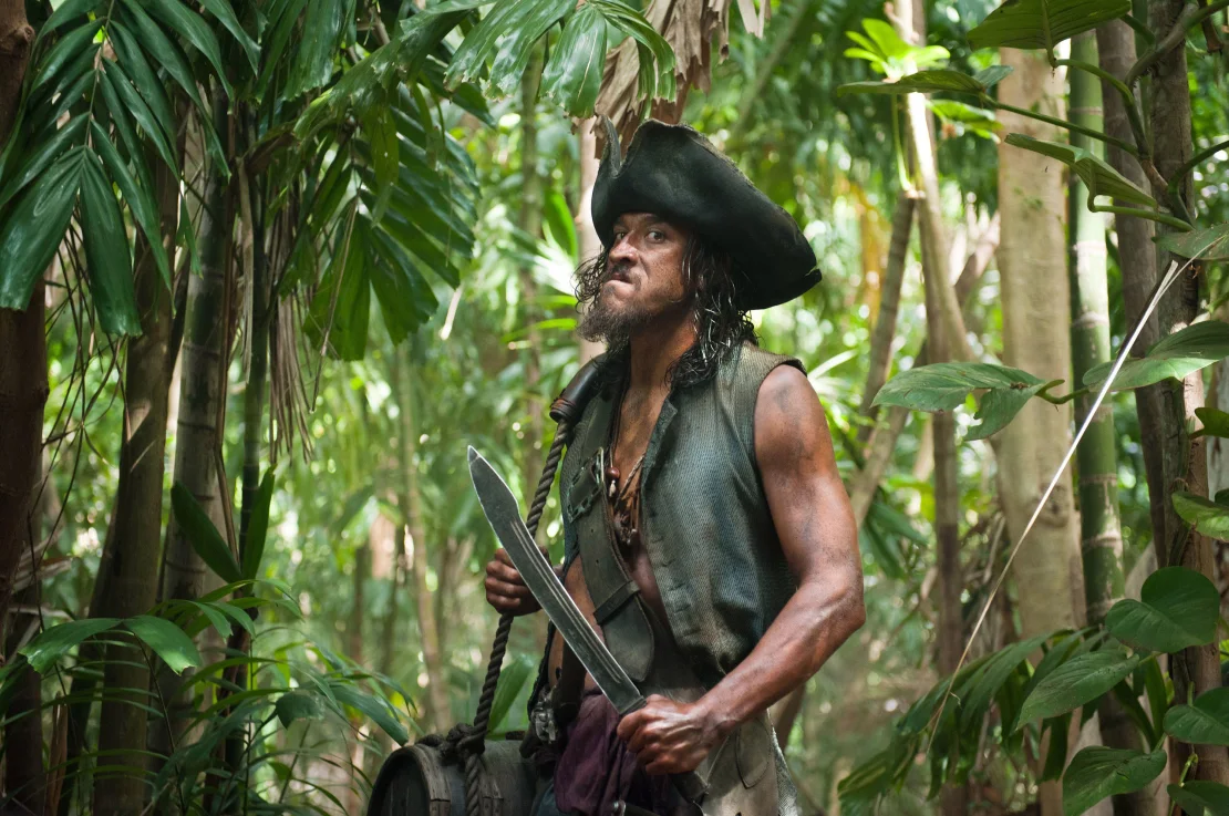 Perry tenía varios créditos como actor, incluido un papel en la franquicia "Piratas del Caribe". (Crédito: Peter Mountain/Walt Disney Pictures/Album/Alamy Stock Photo)